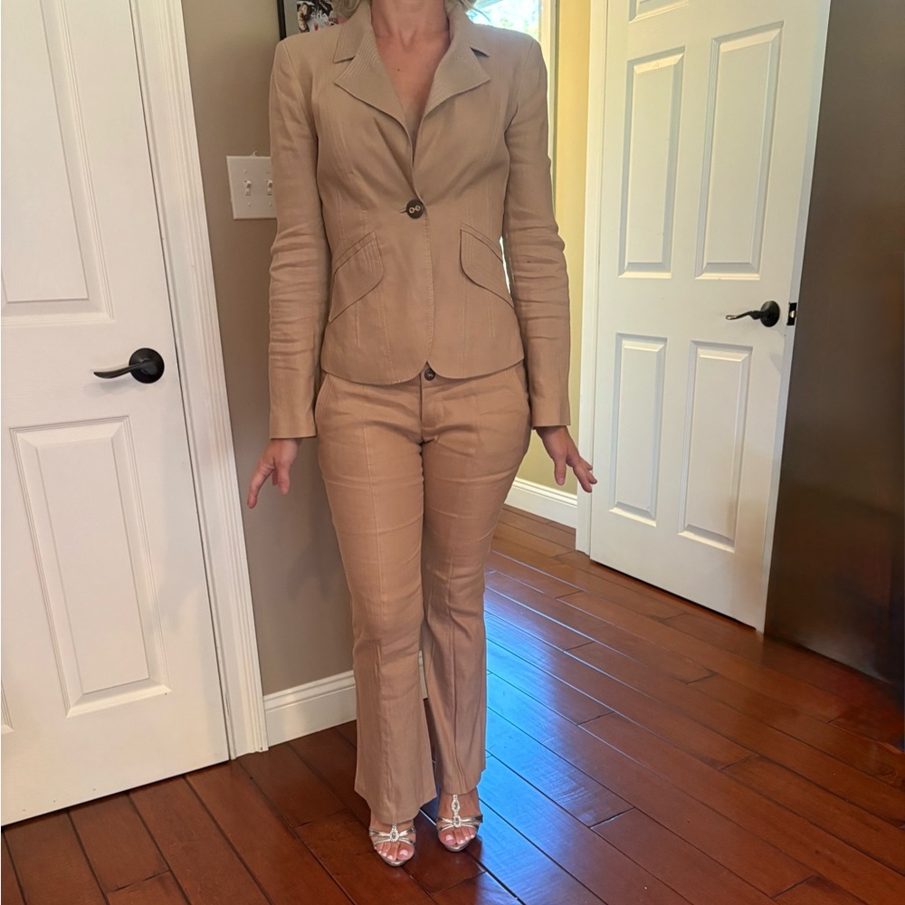 Bebe Classic Beige Pantsuit